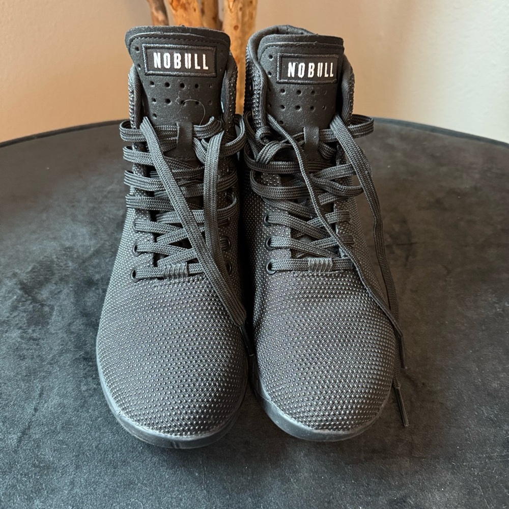 No Bull Black High-Top Sneakers